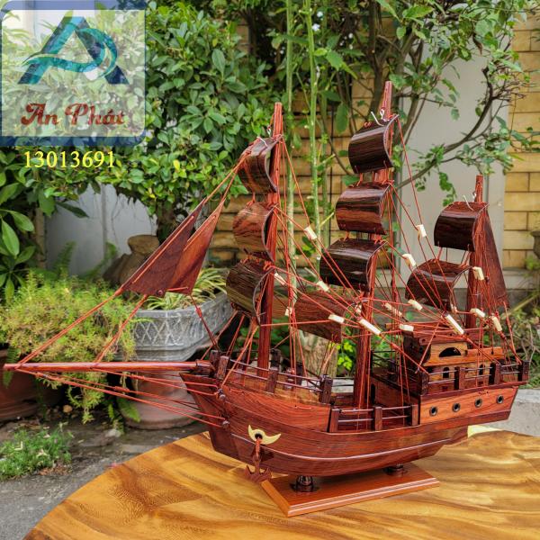 Thuyền buồm phong thuỷ gỗ cẩm 40