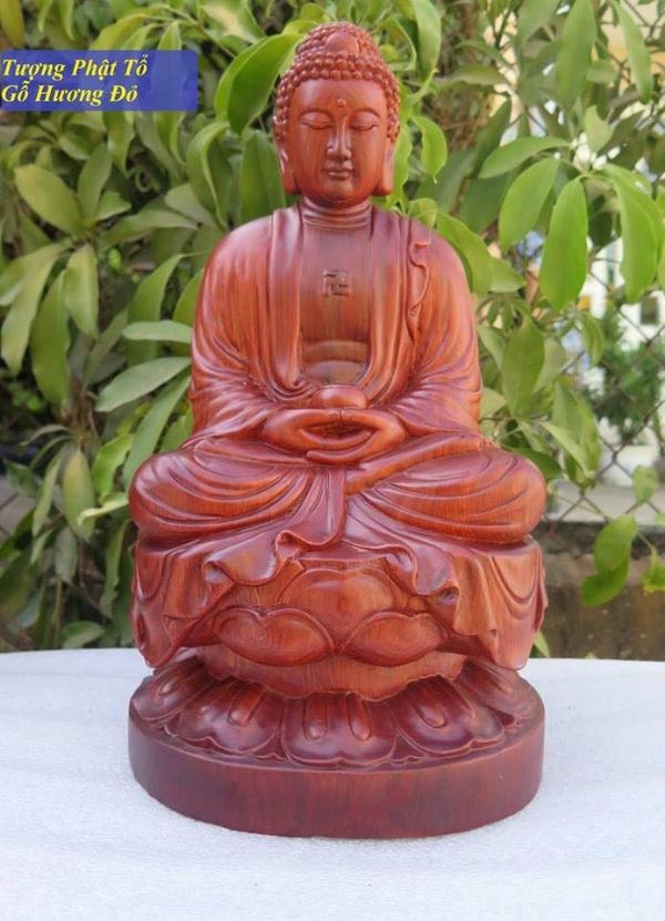 Phật A Di Đà Gỗ Hương 30