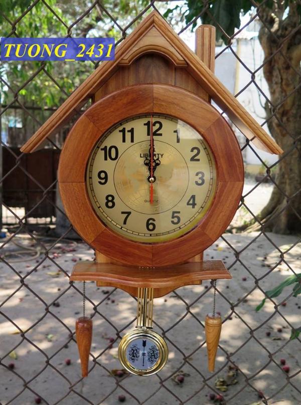 Đồng hồ quả lắc gỗ gõ