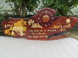 Tranh Thư Pháp Chữ Gia Đình 42x100x3